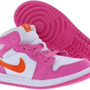 Nike Kids Vibrant Pink and Orange Sneakers